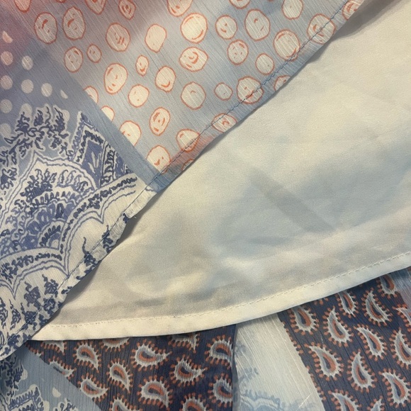 Tommy Hilfiger Blue Orange Patchwork Mini Dress Size 12 - Picture 5 of 7